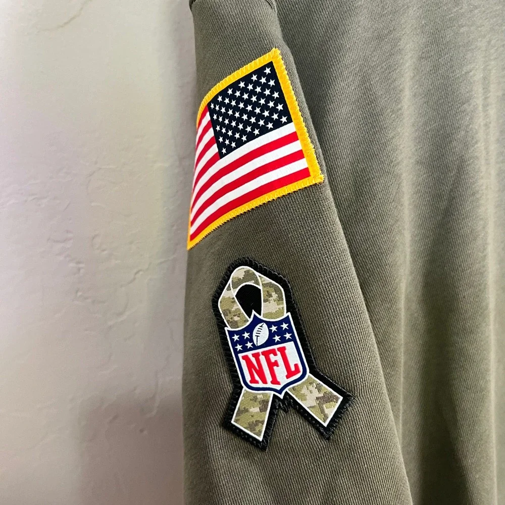 Nike Hoodie Kansas City Chiefs Salute to Service Mens Size S Green New Pullover